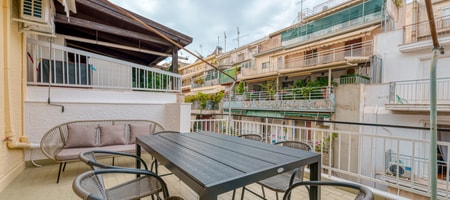 Bright & Contemporary Home with Balcony in Vibrant Piraeus