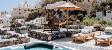 Rock Villa Myth - Private villa with hot tub - castle and sea view
