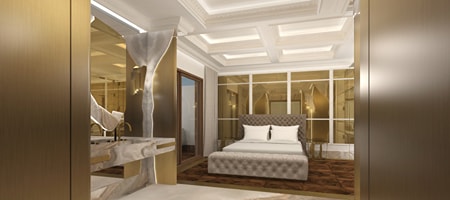 Gold Suite with Jacuzzi | Fireplace | Sauna & Terrace