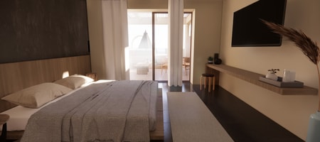 Suite with Outdoor Jetted Tub and Sea View
