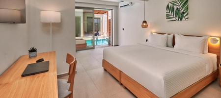 Double Swim Up Room