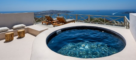 Suite Volcano View with Heated Pool & Jet Spa