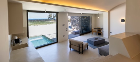 Lava Suite with Plunge Pool and Partial Sea View