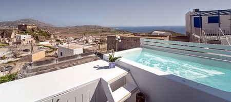 Honeymoon Suite with Private Outdoor Jetted Tub &Panoramic  View-Santorita 5