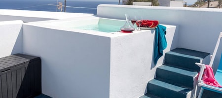 Superior Suite with Private Outdoor Jetted Tub & Sea View-Santorita 4
