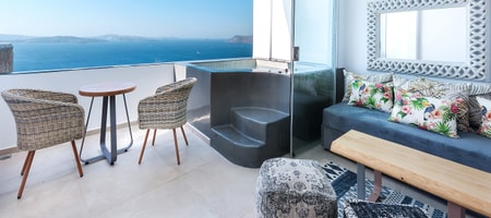 Maisonette with Outdoor Hot Tub & Caldera View