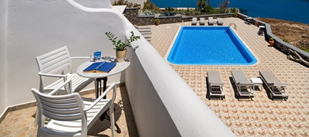 Superior Double Room Spit level with Caldera View