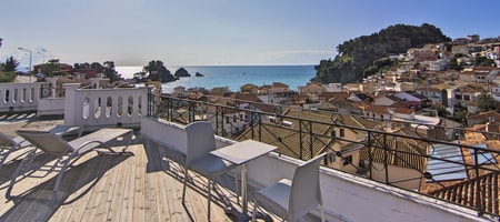 Penthouse double with private terrace and seaview