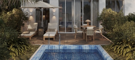 VIP One Bedroom Suite Private Pool | So White