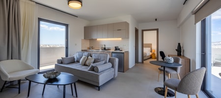 Penthouse Queen Size Bed Apartment with Terrace and Panoramic View