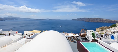 SophOia Junior Suite with Outdoor Plunge Pool & Caldera View