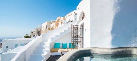Crypt | Exclusive Cave Suite with Indoor & Outdoor Plunge Pool & Caldera View