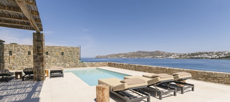 4 BD | Ornos Korfos | Villa Delia 2 | Private Heated Pool