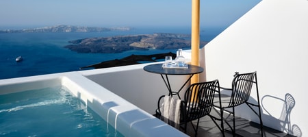 Rocca Dome with Caldera View - Bathtub & Outdoor Hot Τub