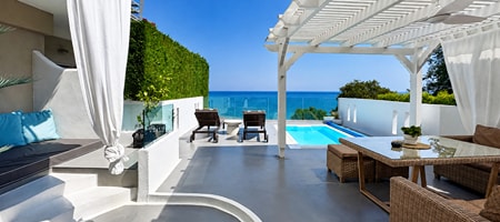 Two-Bedroom Sunrise Suite with Private Heated Plunge Pool & Sea View