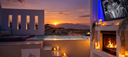 Secret Spa Suite with Private Jacuzzi & Sauna – Sea View
