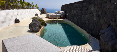 Grand Cave Suite Sea View Private Heated Pool