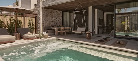 Theros Suite with Private Heated Pool - 60 m²