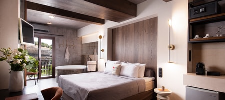 The Jacuzzi Suite with Fireplace & Steam Shower 30m²