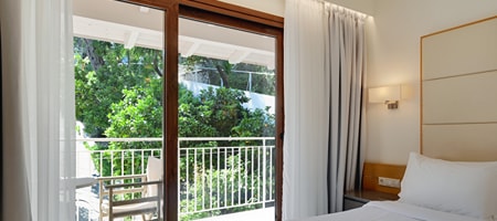 Standard Double Room with Balcony and Garden View