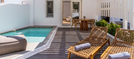 Suite with heated Plunge Pool