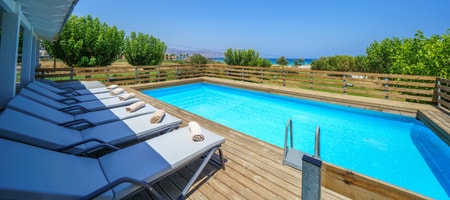7 Bedroom | Alkioni Seafront Villas | 2 Villas by the Sea | Dramia | Chania