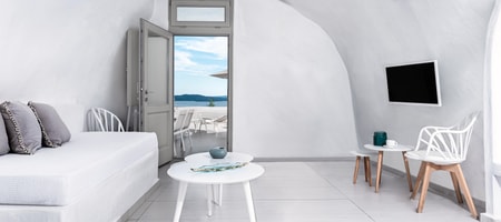 Two Bedroom Cave Suite with Hot Tub Caldera & Sea View