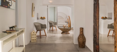 Two Bedroom Cave  Suite - Maisonette with Caldera & Sea View