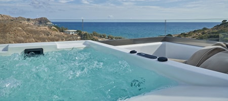 Double Deluxe Suite with outdoor private heated jetted tub