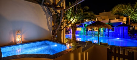 Deluxe Double Room with Hot Tub & Pool View