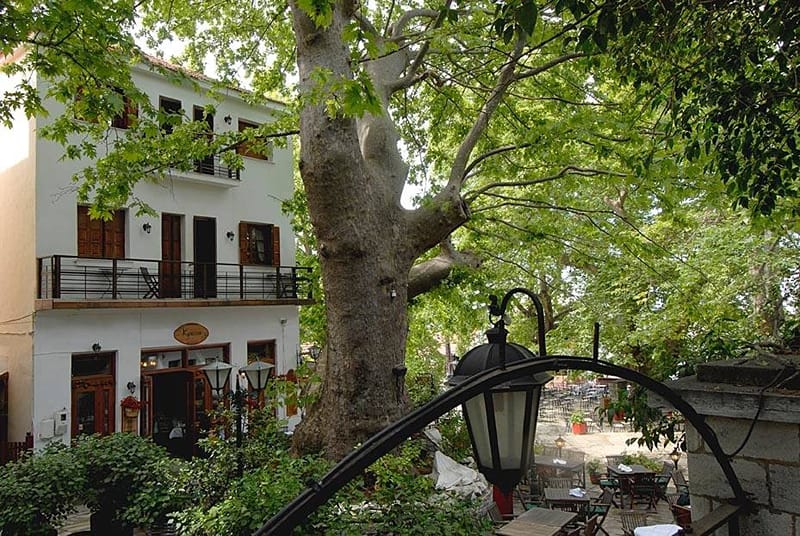 Kritsa Gastronomy Hotel — world-famous Pelion breakfast on Portaria's main square
