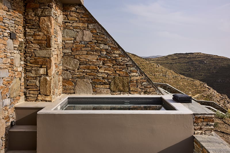 Orias Luxury Suites Kythnos — eco-luxury suites with private verandas