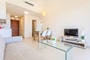 Open plan view of apartment