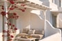 Furnished private veranda with sea view