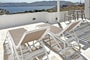 Private furnished veranda with sea view